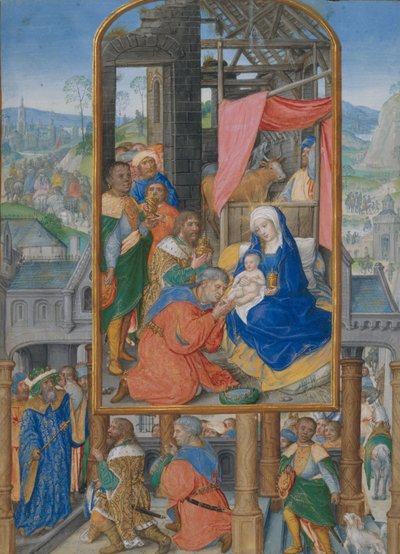 Illustrazione del manoscritto con Adorazione dei Magi, c.1515-25 da Netherlandish School